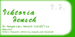 viktoria hensch business card